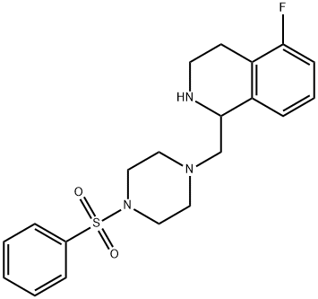 5-Fluoro-1-((4-(Phenylsulfonyl)Piperazin-1-Yl)Methyl)-1,2,3,4-Tetrahydroisoquinoline Struktur