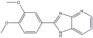 2-(3,4-Dimethoxyphenyl)-1H-imidazo[4,5-b]pyridine Struktur