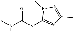 1-(1,3-dimethyl-1H-pyrazol-5-yl)-3-methylurea Struktur