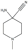 4-AMINO-1-METHYLPIPERIDINE-4-CARBONITRILE Struktur