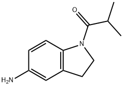 1-(5-amino-2,3-dihydro-1H-indol-1-yl)-2-methylpropan-1-one Struktur