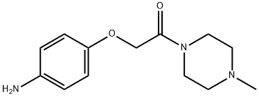 2-(4-aminophenoxy)-1-(4-methylpiperazin-1-yl)ethan-1-one Struktur