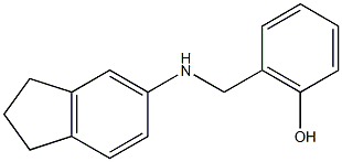 2-[(2,3-dihydro-1H-inden-5-ylamino)methyl]phenol Struktur