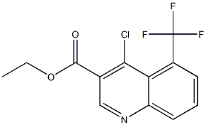 ethyl 4-chloro-5-(trifluoromethyl)quinoline-3-carboxylate Struktur