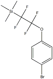 (2-(4-bromophenoxy)-1,1,2,2-tetrafluoroethyl)trimethylsilane Struktur