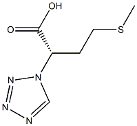 (2S)-4-(methylsulfanyl)-2-(1H-1,2,3,4-tetrazol-1-yl)butanoic acid Struktur