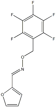 (E)-[(furan-2-yl)methylidene][(2,3,4,5,6-pentafluorophenyl)methoxy]amine Struktur