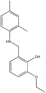 2-{[(2,4-dimethylphenyl)amino]methyl}-6-ethoxyphenol Struktur