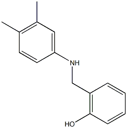 2-{[(3,4-dimethylphenyl)amino]methyl}phenol Struktur