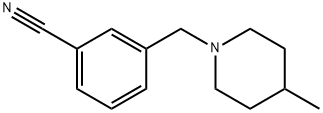 3-[(4-methylpiperidin-1-yl)methyl]benzonitrile Struktur