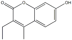 3-Ethyl-7-hydroxy-4-methyl-2H-chromen-2-one Struktur