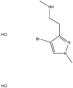 [2-(4-bromo-1-methyl-1h-pyrazol-3-yl)ethyl](methyl)amine 2hcl Struktur