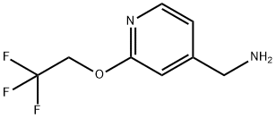 [2-(2,2,2-trifluoroethoxy)pyridin-4-yl]methanamine Struktur