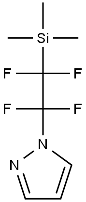 1-(1,1,2,2-tetrafluoro-2-(trimethylsilyl)ethyl)-1H-pyrazole Struktur