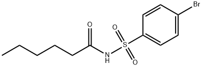 N-((4-Bromophenyl)sulfonyl)hexanamide Struktur