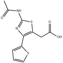 2-(ACETYLAMINO)-4-(2-THIENYL)-1,3-THIAZOL-5-YL]ACETIC ACID Struktur