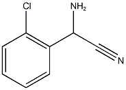 amino(2-chlorophenyl)acetonitrile Struktur