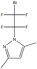 1-(2-bromo-1,1,2,2-tetrafluoroethyl)-3,5-dimethyl-1H-pyrazole Struktur