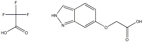 2-(2h-indazol-6-yloxy)acetic acid trifluoroacetate Struktur