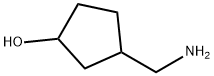 3-(aminomethyl)cyclopentan-1-ol Struktur