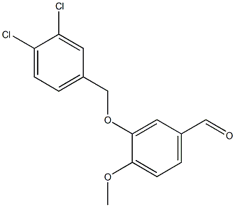 3-[(3,4-dichlorophenyl)methoxy]-4-methoxybenzaldehyde Struktur