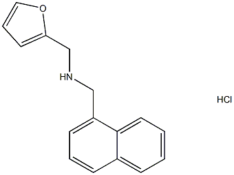 [(furan-2-yl)methyl][(naphthalen-1-yl)methyl]amine hydrochloride Struktur