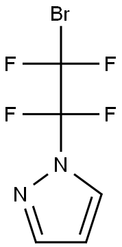 1-(2-bromo-1,1,2,2-tetrafluoroethyl)-1H-pyrazole Struktur