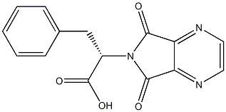 (2S)-2-{5,7-dioxo-5H,6H,7H-pyrrolo[3,4-b]pyrazin-6-yl}-3-phenylpropanoic acid Struktur