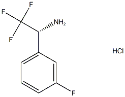 (r)-2,2,2-trifluoro-1-(3-fluorophenyl)ethan-1-amine hcl Struktur