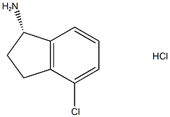 (S)-4-Chloro-2,3-dihydro-1H-inden-1-amine hydrochloride Struktur