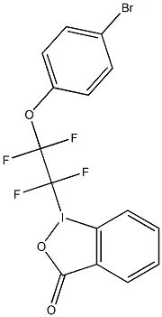 1-(4-bromophenoxy tetrafluoroethy)-1,2-benzidoxodol-3(1H)-one Struktur