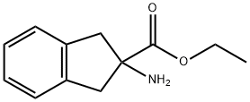 1H-Indene-2-carboxylicacid,2-amino-2,3-dihydro-,ethylester(9CI) Struktur