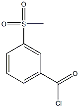 3-methanesulfonylbenzoyl chloride Struktur