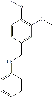 N-[(3,4-dimethoxyphenyl)methyl]aniline Struktur