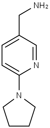 (6-(Pyrrolidin-1-yl)pyridin-3-yl)MethanaMine Struktur