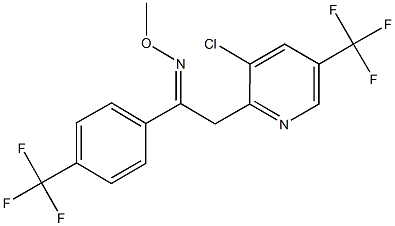 (1Z)-2-[3-chloro-5-(trifluoromethyl)pyridin-2-yl]-N-methoxy-1-[4-(trifluoromethyl)phenyl]ethanimine Struktur