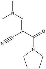 (2E)-3-(dimethylamino)-2-(pyrrolidin-1-ylcarbonyl)acrylonitrile Struktur