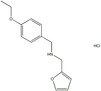 [(4-ethoxyphenyl)methyl][(furan-2-yl)methyl]amine hydrochloride Struktur