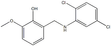 2-{[(2,5-dichlorophenyl)amino]methyl}-6-methoxyphenol Struktur