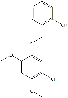 2-{[(5-chloro-2,4-dimethoxyphenyl)amino]methyl}phenol Struktur