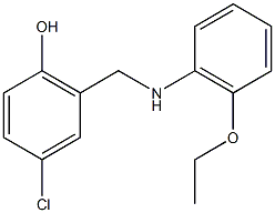 4-chloro-2-{[(2-ethoxyphenyl)amino]methyl}phenol Struktur