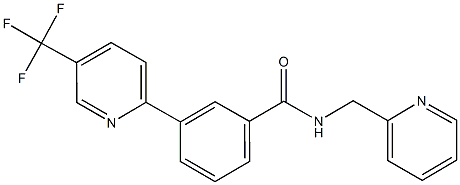 N-(2-pyridinylmethyl)-3-[5-(trifluoromethyl)-2-pyridinyl]benzenecarboxamide Struktur