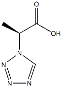 (2S)-2-(1H-1,2,3,4-tetrazol-1-yl)propanoic acid Struktur