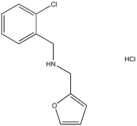 [(2-chlorophenyl)methyl][(furan-2-yl)methyl]amine hydrochloride Struktur