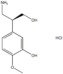 (s)-3-(3-hydroxy-4-methoxyphenyl)-beta-alaninol hcl Struktur