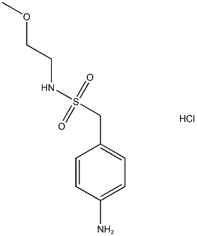 1-(4-aminophenyl)-N-(2-methoxyethyl)methanesulfonamide hydrochloride Struktur