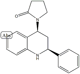 1-[(2S,4S)-2-phenyl-1,2,3,4-tetrahydroquinolin-4-yl]pyrrolidin-2-one Struktur