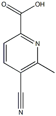 5-cyano-6-methylpyridine-2-carboxylic acid Struktur