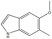 5-methoxy-6-methyl-1H-indole Struktur