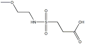 3-[(2-methoxyethyl)sulfamoyl]propanoic acid Struktur